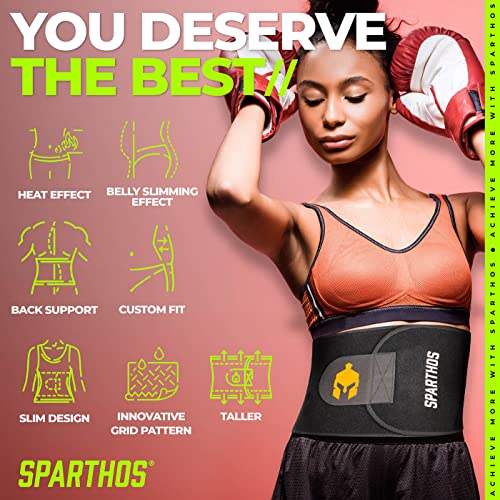 Waist Trainer Sweat Band for Men & Women - XX-Large Midnight Black