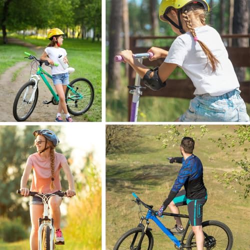Purple Bike Handle Grips with Tassel Streamers - Non-Slip Rubber