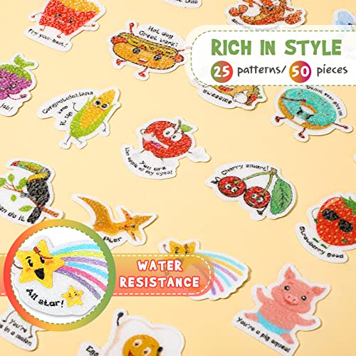 50 Pcs Reusable Anxiety Sensory Stickers - Inspiration Design