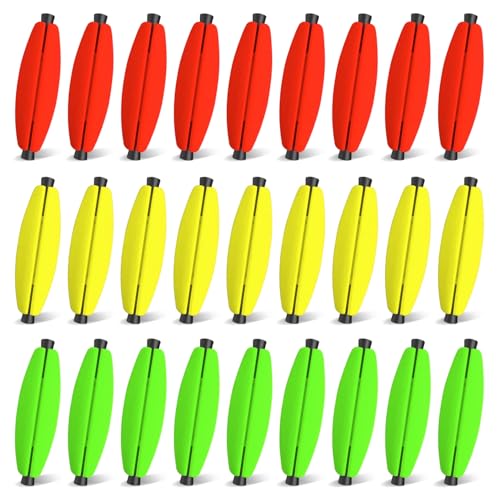 YOTO 27PCS Foam Peg Floats for Catfish Crappie Santee Rig No Threading Fishing Corks