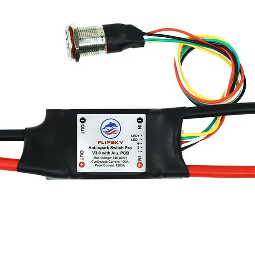 Flipsky Anti Spark Switch Aluminum PCB/CASE V1.0 200A for Electric Skateboard/Ebike/Scooter/Robots