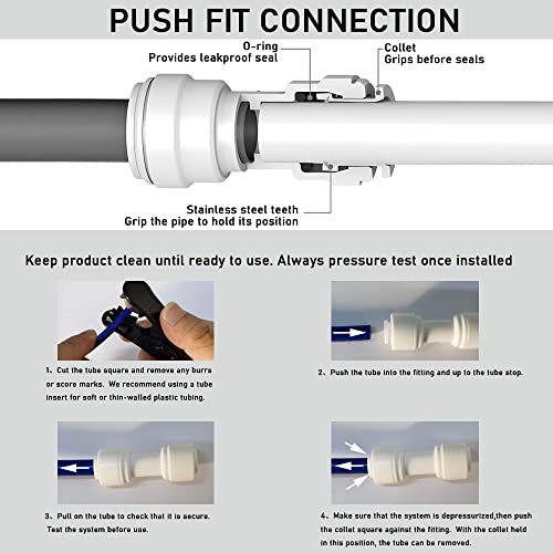 1/4 Inch Quick Connect Ball Valve Set - Pack of 5