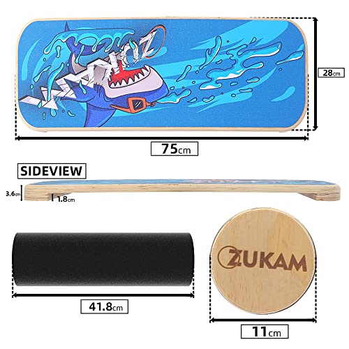 Shark Balance Board Trainer for Core Stability & Sports Training