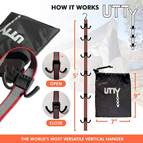 UTTY Portable Hockey Gear Drying Rack - Vertical Over-the-Door Organizer