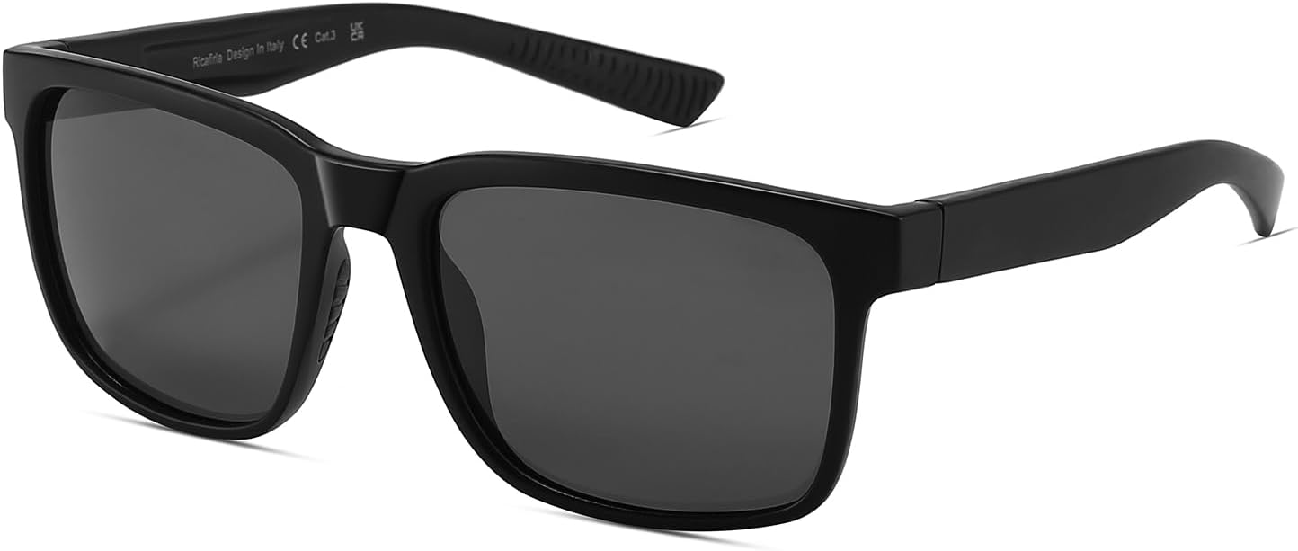 Skiennix Sports Sunglasses - Polarized UV Protection | Trendy Oversized Square Frame for Men