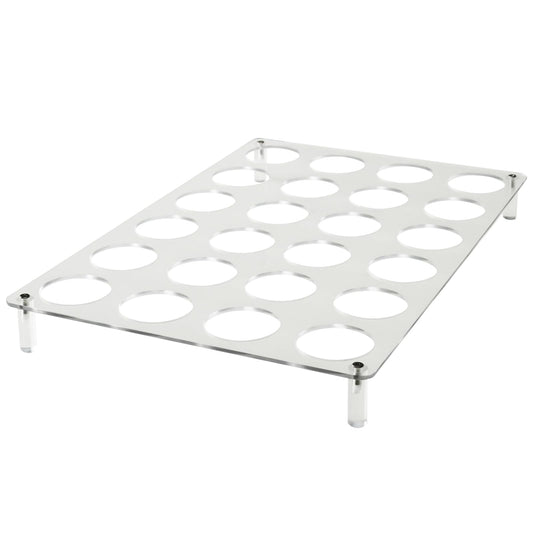 ZOWZOW K-Cup Holder Drawer for 24 Coffee Pods Storage, Acrylic K Cup Organize for Drawer or Countertop Storage, Clear K-Cup Organizer Tray for Office & Kitchen(24 Holes, 1 Pack)