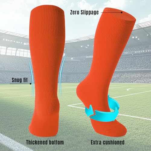 Baseball Socks & Adjustable Nickel-Free Belt - G-Orange