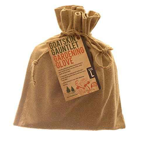 Leather Gardening Gloves by Fir Tree. Premium Goatskin Gloves With Cowhide Suede Gauntlet Sleeves. Perfect Rose Garden Gloves. Men's and Women's Sizes. M-8 (See Size Chart Photo)