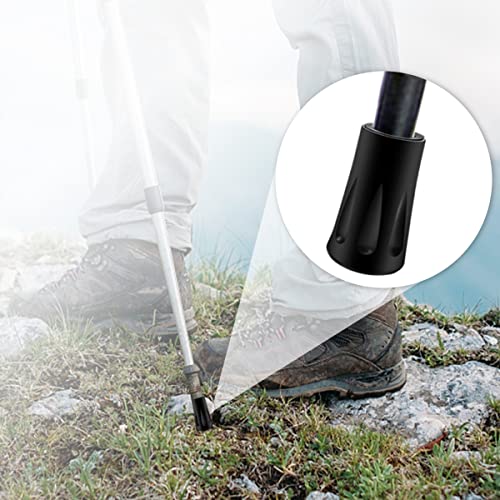 8-Piece Trekking Pole Tips - Durable Rubber Feet for Hiking