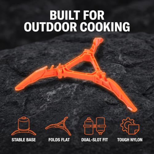 Foldable Camping Stove Tripod Bracket & Fuel Can Stabilizer