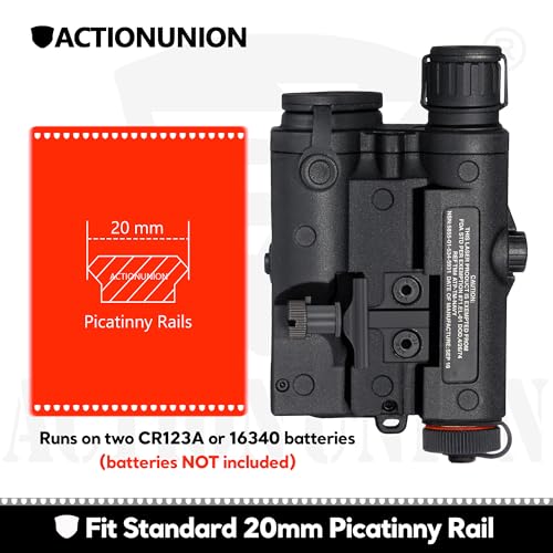 Airsoft PEQ-15 Laser and Light Combo - Black with Pressure Switch