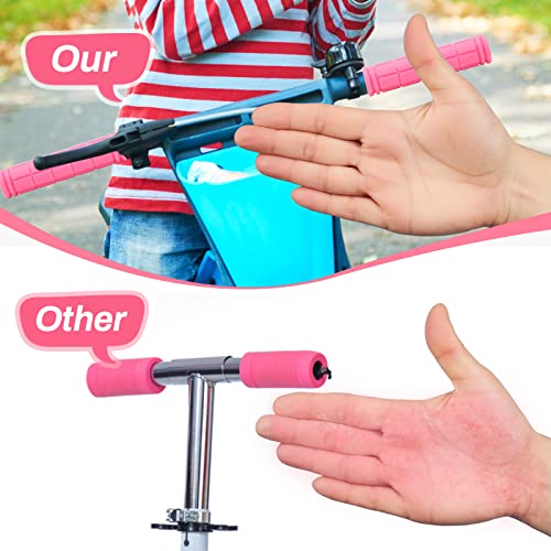 Non-Slip Rubber Bike Handlebar Grips - Pink