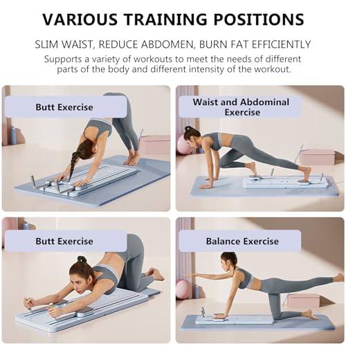 Multifunctional Pilates Board - Ab Trainer with Resistance Bands