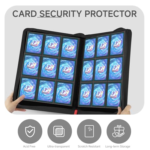 9 Pocket Card Binder for 360 Cards - Double-Sided Collection Folder