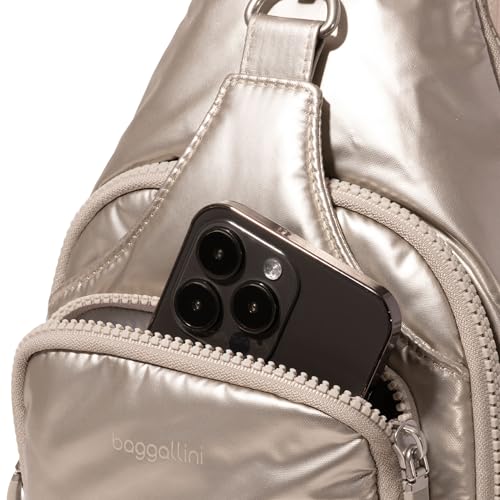 Baggallini Central Park Sling - 12x7 Sling Crossbody Bag with Convertible Adjustable Shoulder Strap