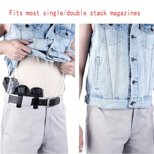 Universal IWB Magazine Holster - 2 Pack, Fits 9mm .40 .45 Pistol Mags