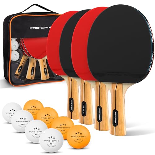 High-Performance Ping Pong Paddle Set with 8 Balls & Case