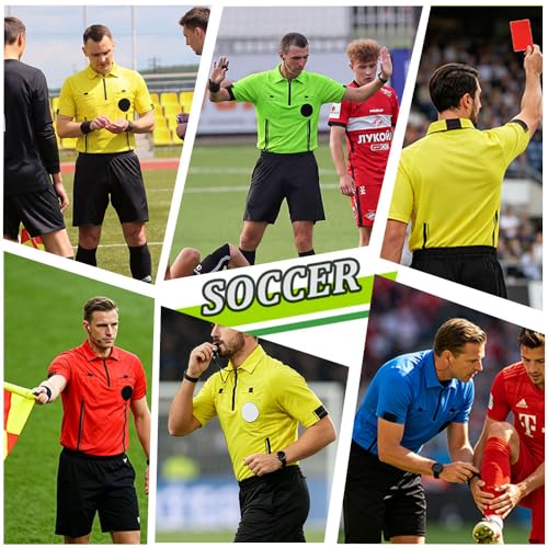 Soccer Referee Jersey - Short Sleeve with Badge Holder & Pockets - Small Yellow