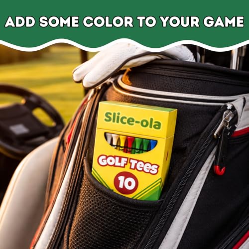 Funny Golf Tees - Premium Bamboo Tees Gift Set - Slice-ola