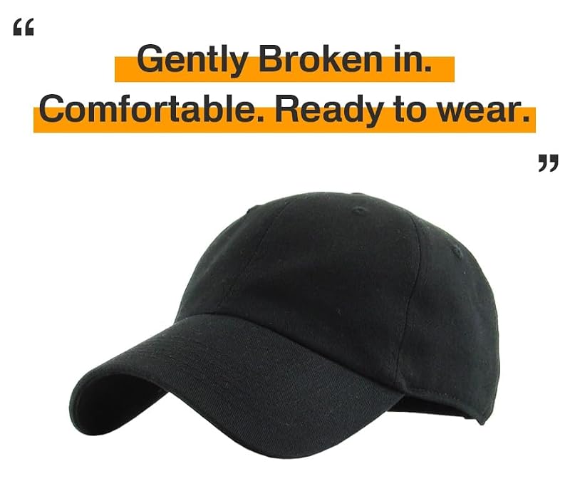 Classic Unisex Cotton Adjustable Low Crown Baseball Cap