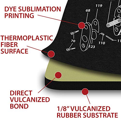 TekMat Gun Cleaning Mat Beretta 92-M9 17x11in Black - Waterproof & Scratch-Resistant