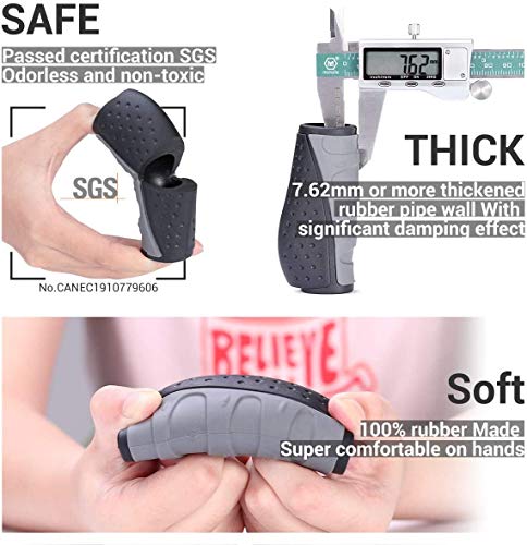PRUNUS No-Slip Soft Rubber Bike Handlebar Grips Universal for Bicyble