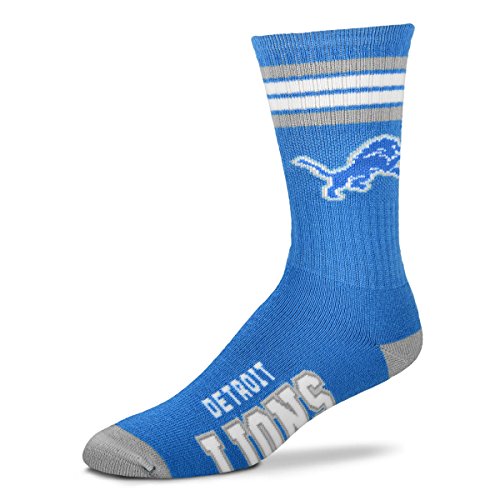 Detroit Lions Youth 4-Stripe Deuce Quarter-Length Socks