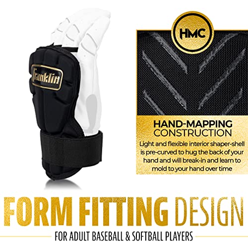 Franklin Sports Black PRT Baseball & Softball Hand & Wrist Guard - One Size