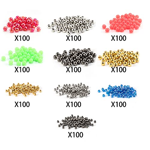 Fishing Bead Bait Eggs Kit - 1000pcs Floating Ball Stopper, 0.08/0.12/0.2 Inch