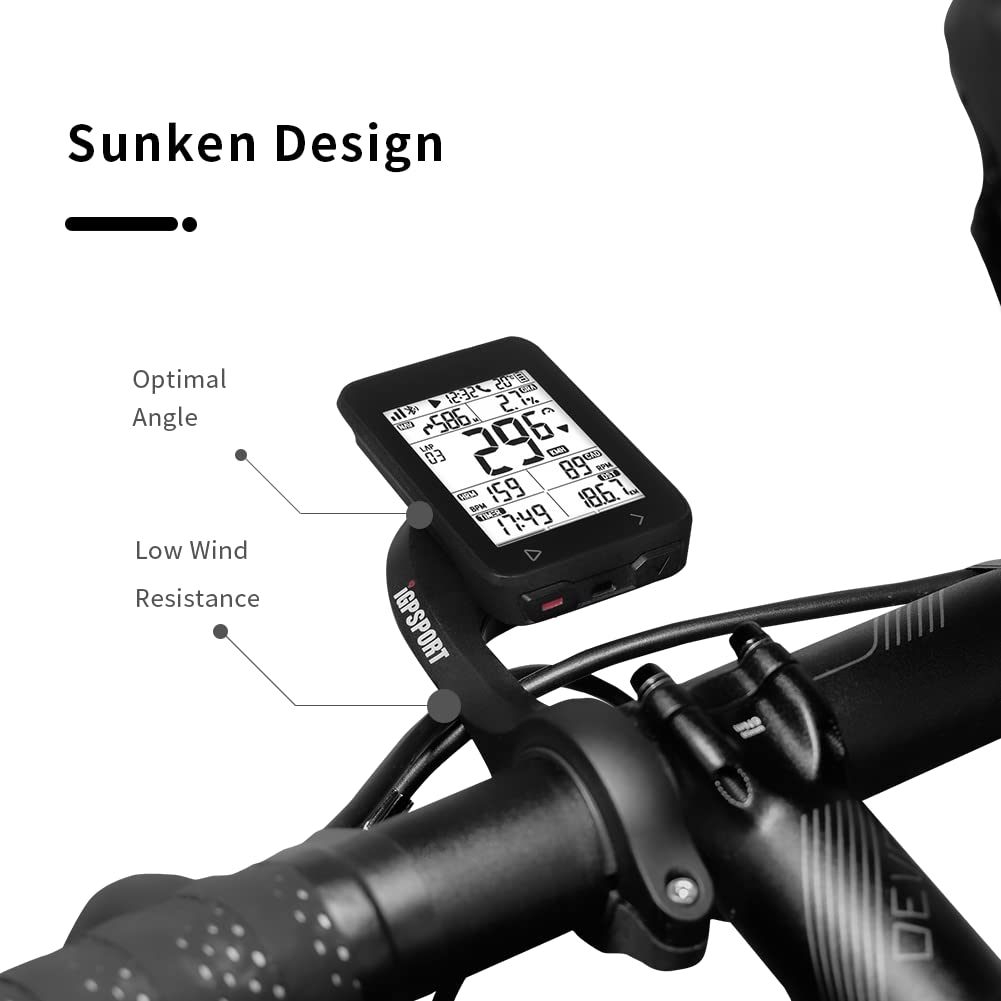iGPSPORT Bike Computer Mount, Light Weight Common Bike Mount Compatible with Garmin Wahoo Cycplus CooSpo XOSS Cycling Computer (M80)
