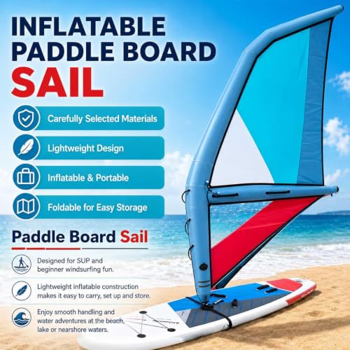 4.2m Inflatable Windsurfing Sail - Portable Paddle Board Sail