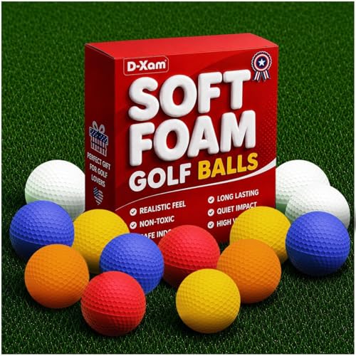 Foam Golf Balls - Multicolor 24 Pack | Soft, Durable & Realistic Feel