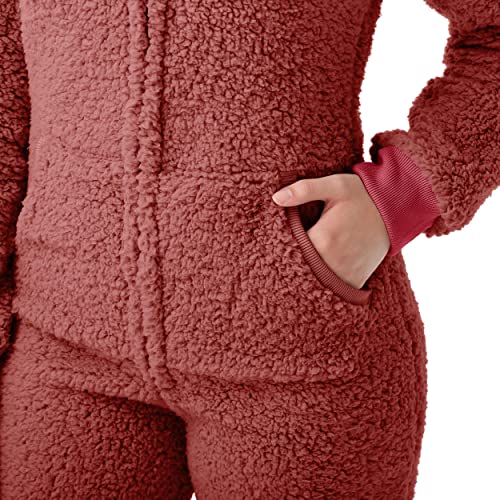 Arizona Cardinals Sherpa One-Piece Lounge Pajamas - Medium