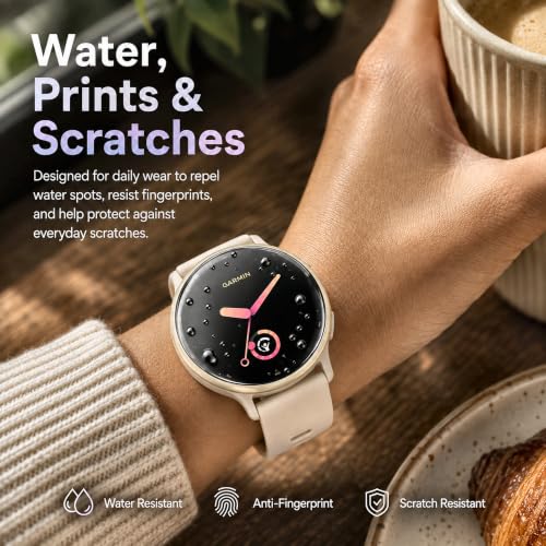 6 Pack Screen Protector for Garmin Vivoactive 5/6 42mm - HD Clear EPU Film