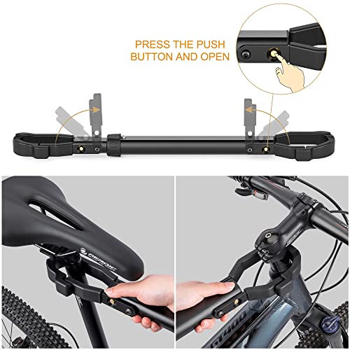 Adjustable Bike Crossbar Adapter for Low-Step Bikes - 1 PC