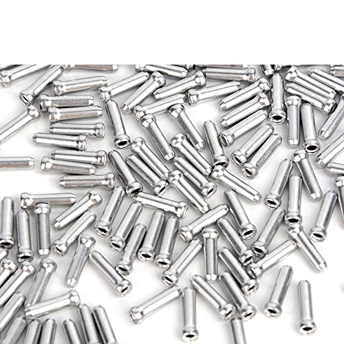 120 Pack Bicycle Cable End Caps - Aluminum Alloy Brake & Shifter Ferrules