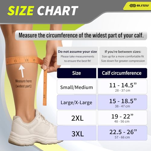 Calf Compression Sleeves for Pain Relief & Muscle Recovery