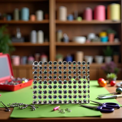 300 Pcs 6mm Silver Holographic Fishing Lure Eyes - DIY Fly Tying