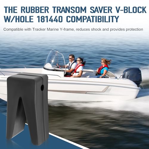 Rubber Transom Saver V-Block with Hole 181440 for Tracker Marine