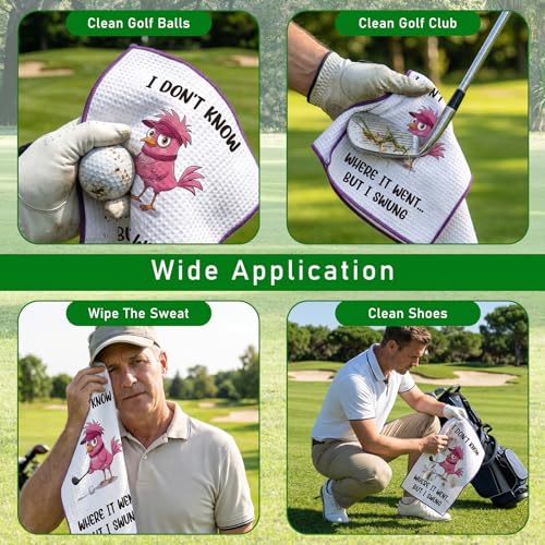 Microfiber Golf Towel - I Don't Know Where it Went But I Swung