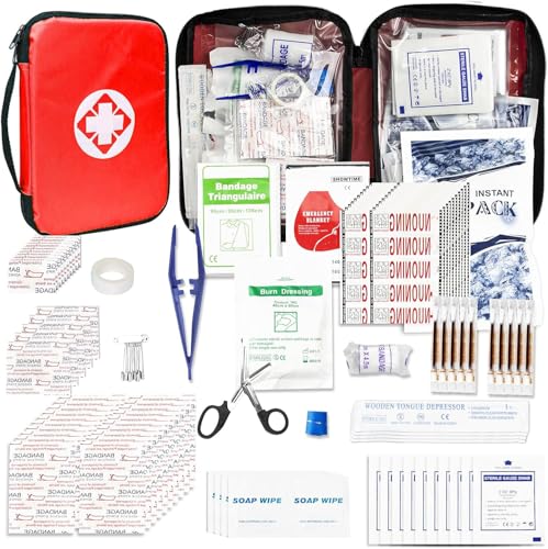 300-Piece Compact First Aid Kit for Home, Travel & Outdoor
