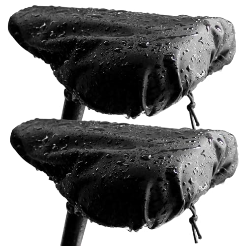 Waterproof Bicycle Seat Cover - UV-Resistant, Dustproof, Black (2pcs)