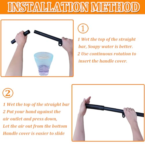 Comfort Grip Foam Handle Covers - Anti-Slip NPVC Sleeves 7 IN
