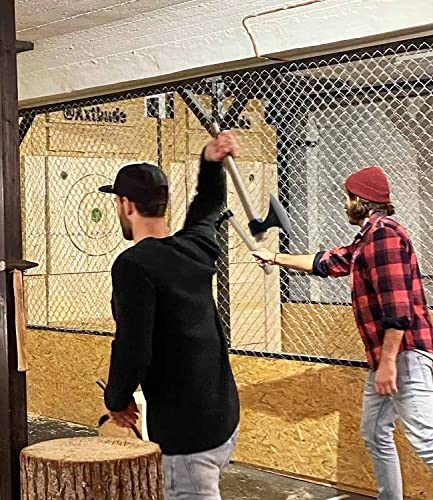 WICING Throwing Axes 3 Pack - 16.2-inch High Carbon Steel & Wooden Handles - for Axe Throwing Recreation & Competition - Throwing Tomahawks - 3P