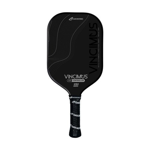 GATORSTRIKE Vincimus Air Controller T600 Pickleball Paddle, T600 Carbon Fiber Pickleball Paddle with Enhance PP Honeycomb 16mm Core, 8.1oz with GatorGrit Face (Grey)