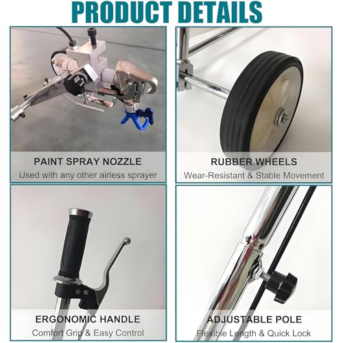 Portable Line Marking Machine - Hand Push Cold Paint Striper