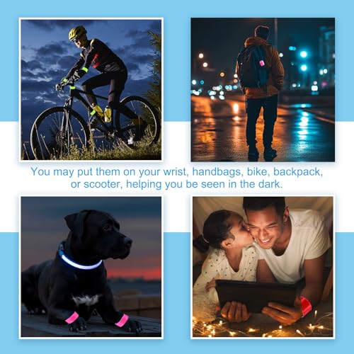 High Visibility Reflective Slap Bands - Yellow Safety Wrist Straps
