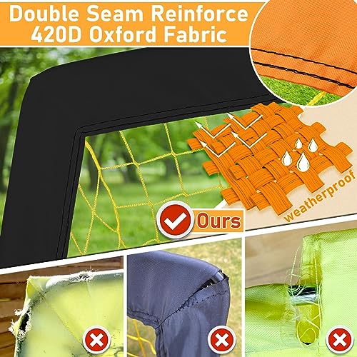 7x5 FT Portable Kids Soccer Goal - Durable Weatherproof Design