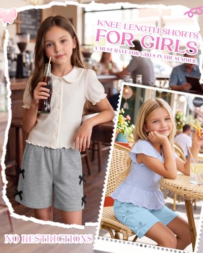 Girls Summer Shorts - 3 Pack Comfortable & Stylish