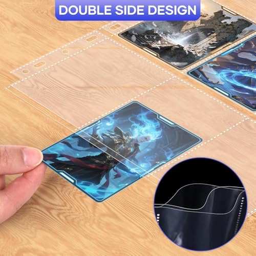 40 Pack 9 Pocket Card Protector Sheets for 3 Ring Binders